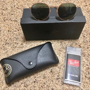 🆕 Ray-Ban Gold Round Metal